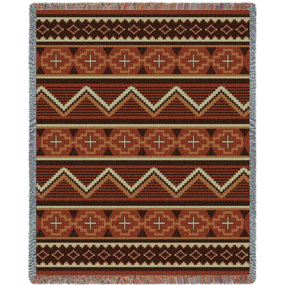 Pure Country Weavers Los Ranchos Blanket - Southwest Native American Inspired - Gift Tapestry Throw Woven from Cotton - Made in The USA (72x54)