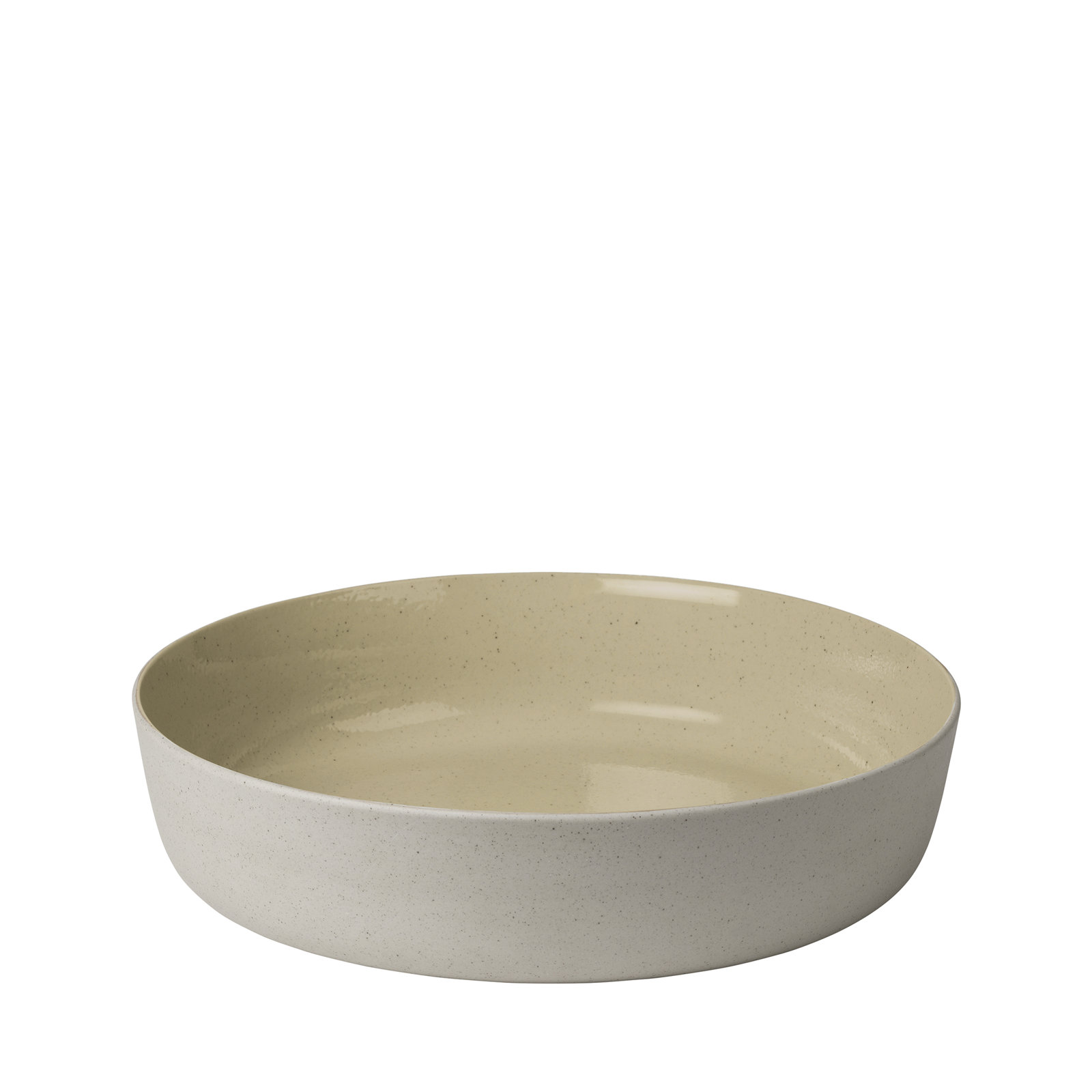 SABLO Ceramic Salad Bowl, 2.96"H x 11.03"W x 11.03"D, Summery Yellow