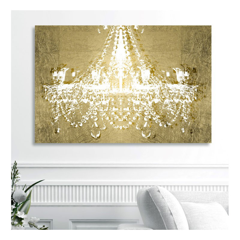 Dramatic Entrance Gold - peinture sur toile, Toile tendue, H 20 po x l 30 po
