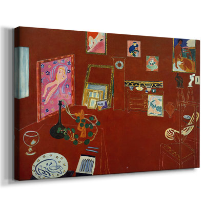 The Red Studio (L'Atelier Rouge)-Henri Matisse-Gallery Wrapped Canvas-1911
