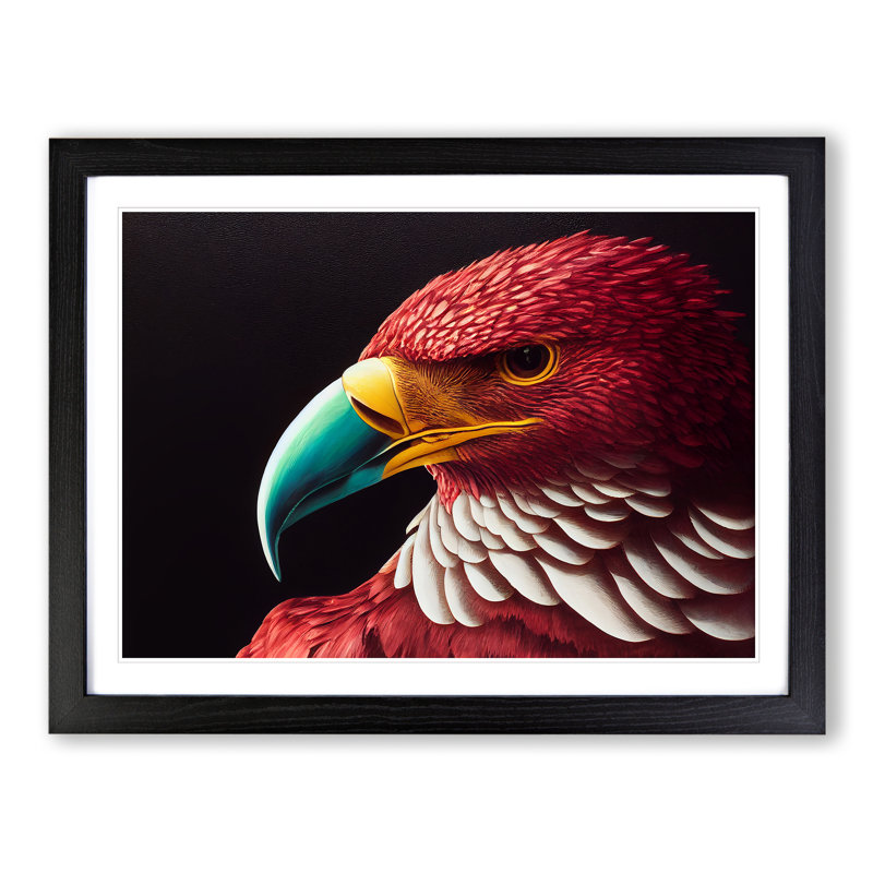 Great Eagle Bird - Print, Black, 46cm H x 64cm W