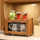 Rubbermaid Storage Cabinet, Bread Box, Mini Countertop Cabinet, Wood ...