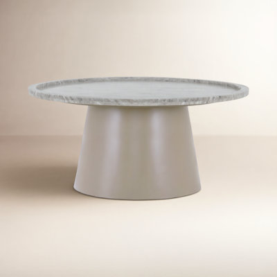 Frony 34" Genuine Marble Coffee Table
