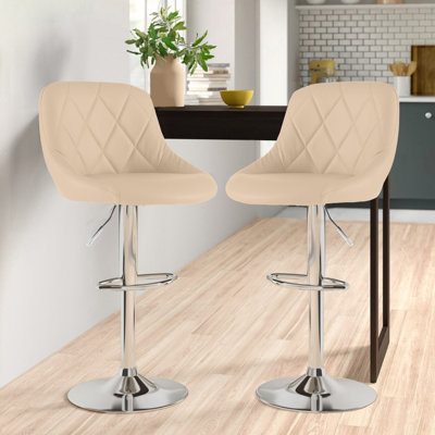 Idlewood Swivel Upholstered Adjustable Height Bar Stool