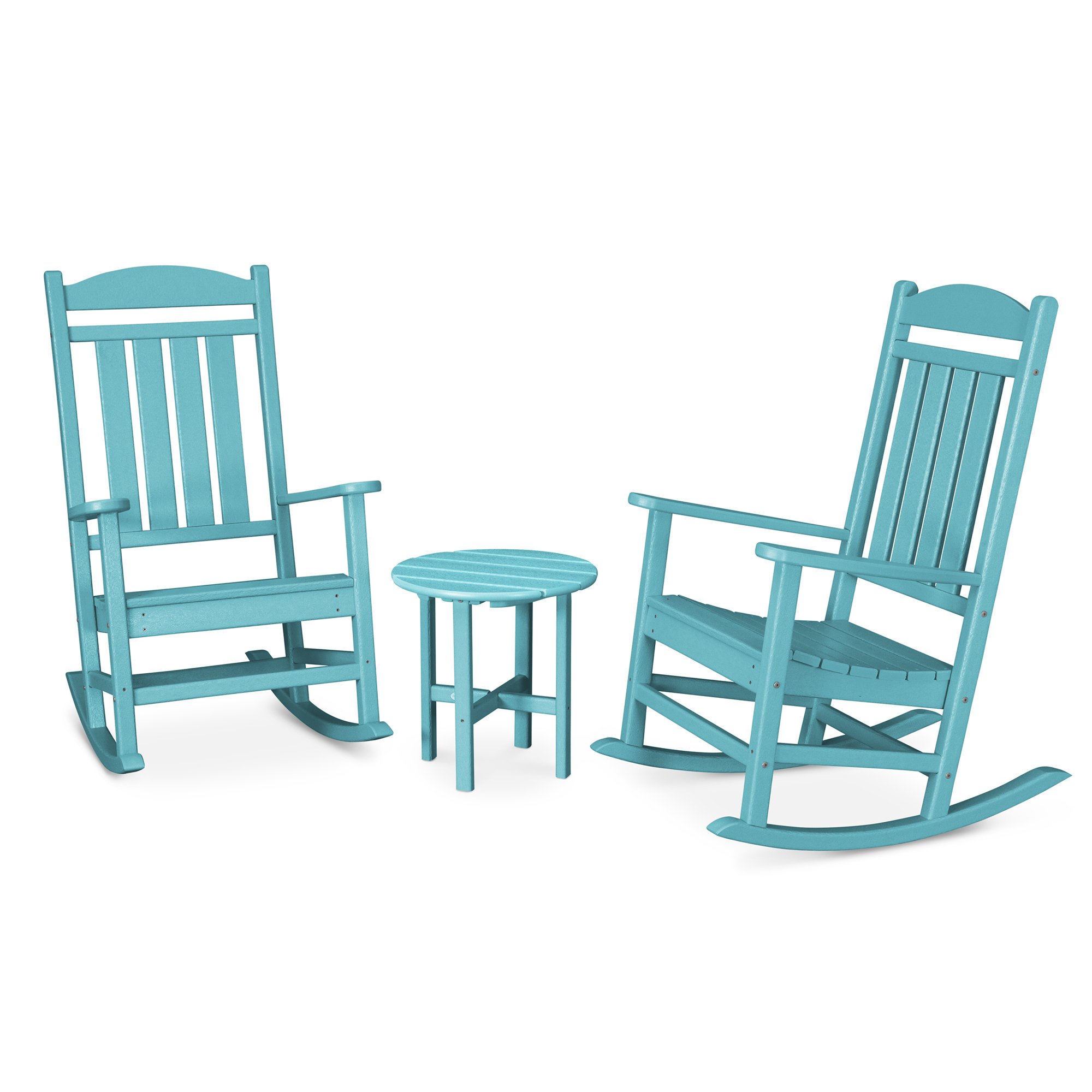 POLYWOOD Presidential 3-Piece Rocker Set, Aruba