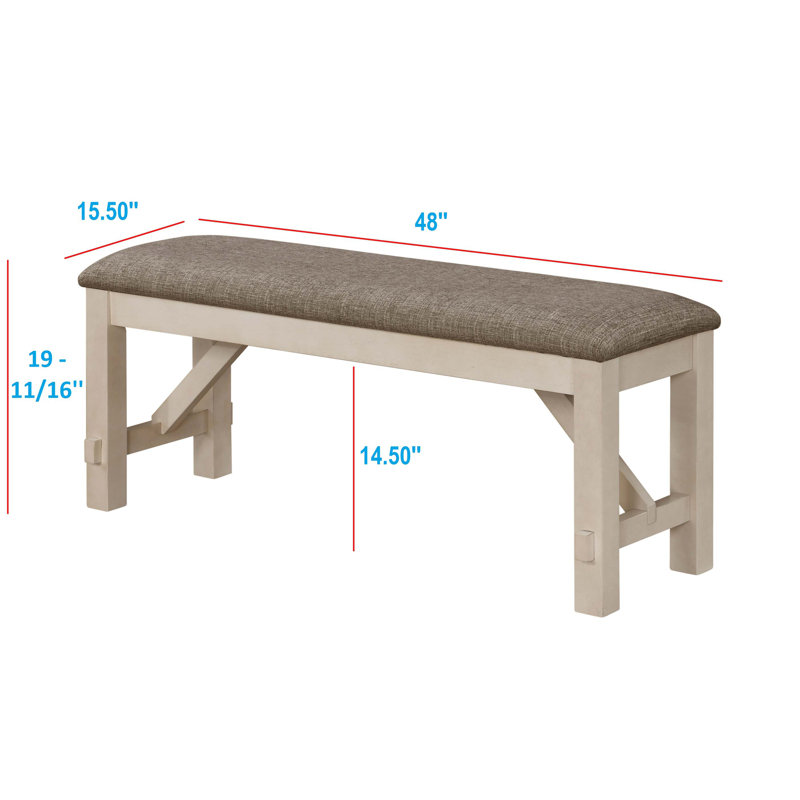 Ensemble de table de salle à manger extensible 6 pièces Cottage