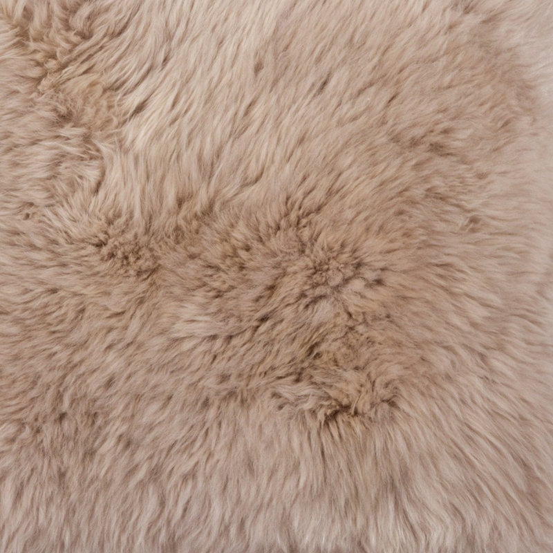 17" X 17" Genuine Sheepskin Chair Pad, Taupe