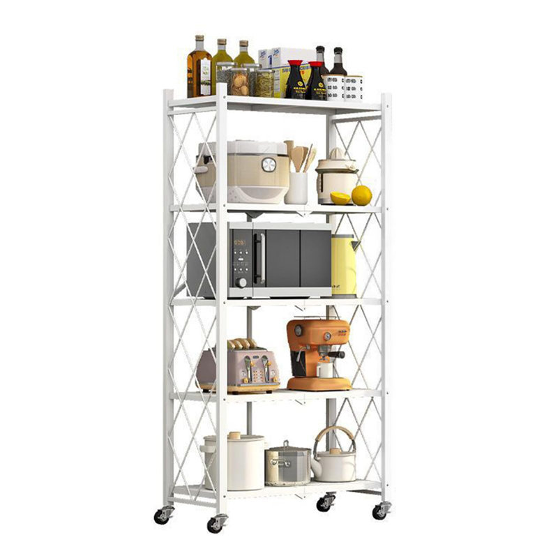 71.5cm W Metal Shelving Unit with Wheels