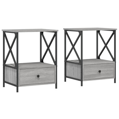 Anilyah 50cm W Bedside Table