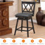 Dutil Swivel Counter Stool with Solid Wood Frame-1032228561-1032228560