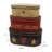 Oval Rustic Vintage Cardboard Nesting Boxes Set of 3