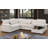 Amalyn  U-Shaped Modern Corduroy Sectional With Storage Chaise Lounge-126405739