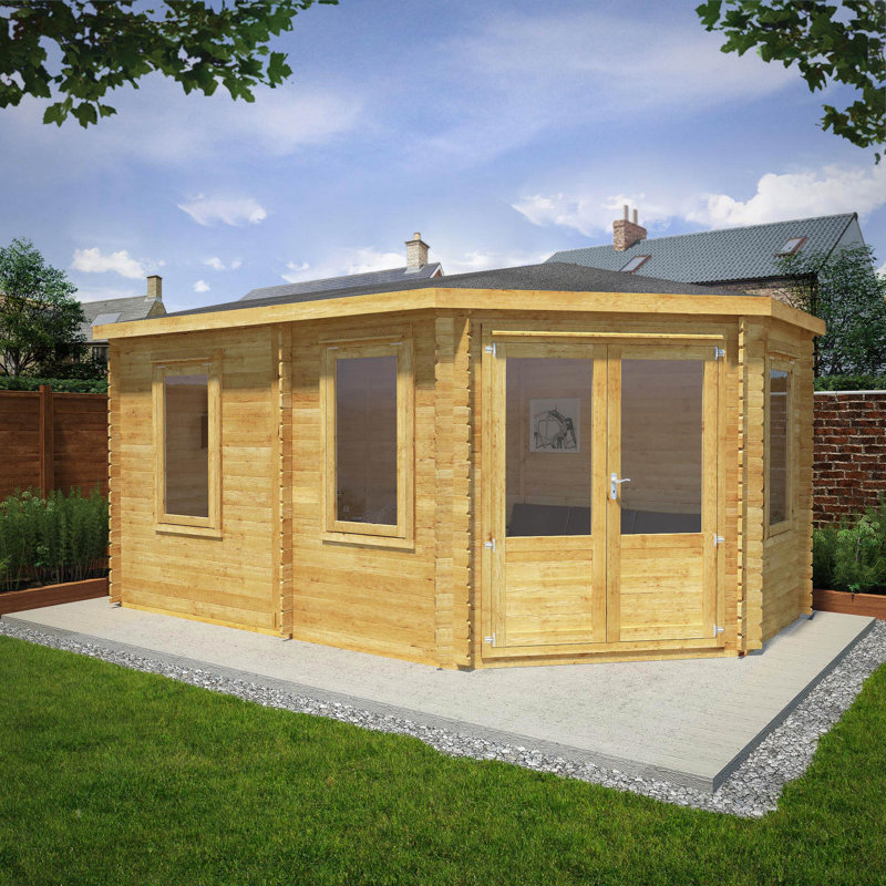 Mercia 16ft x 10ft Corner Lodge Grande Log Cabin (44mm)