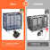 Yescom Metal Frame Large Mesh Pool Float Storage Bin 6 Wheels Rolling Storage Cart 36"x24"x35"