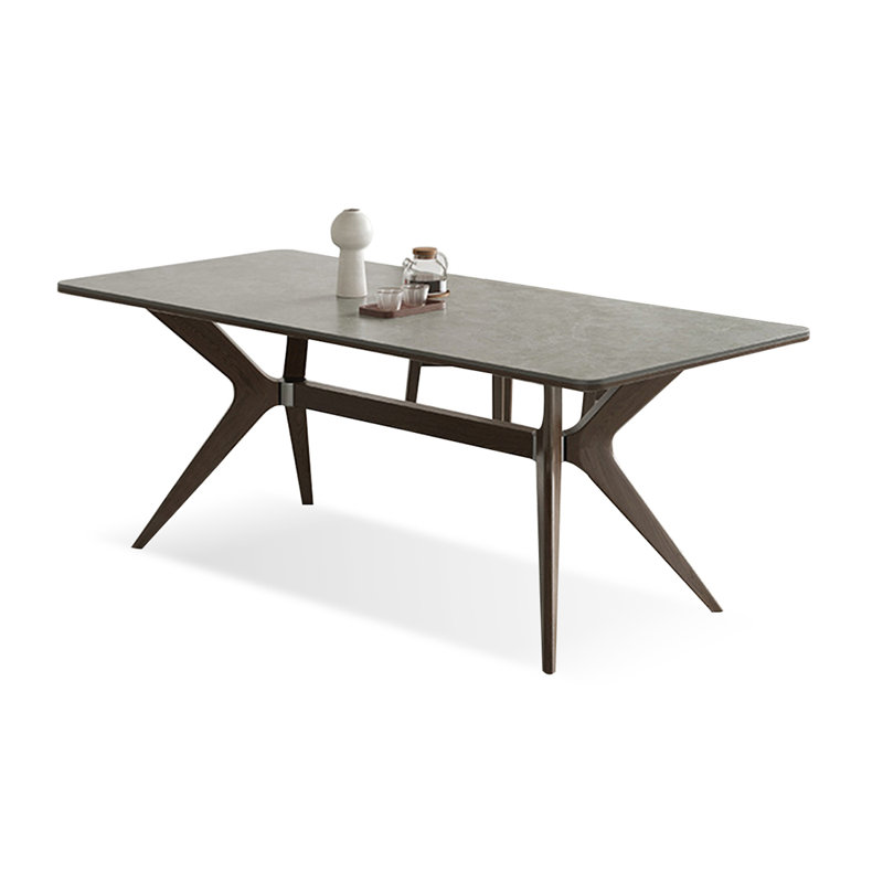 Table de salle à manger en frêne, H 29,53 po x L 55,12 po x l 31,5 po