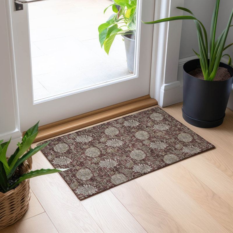 Tapis intérieur / extérieur Ayush, Rectangle 1 pi 8 po x 2 pi 6 po
