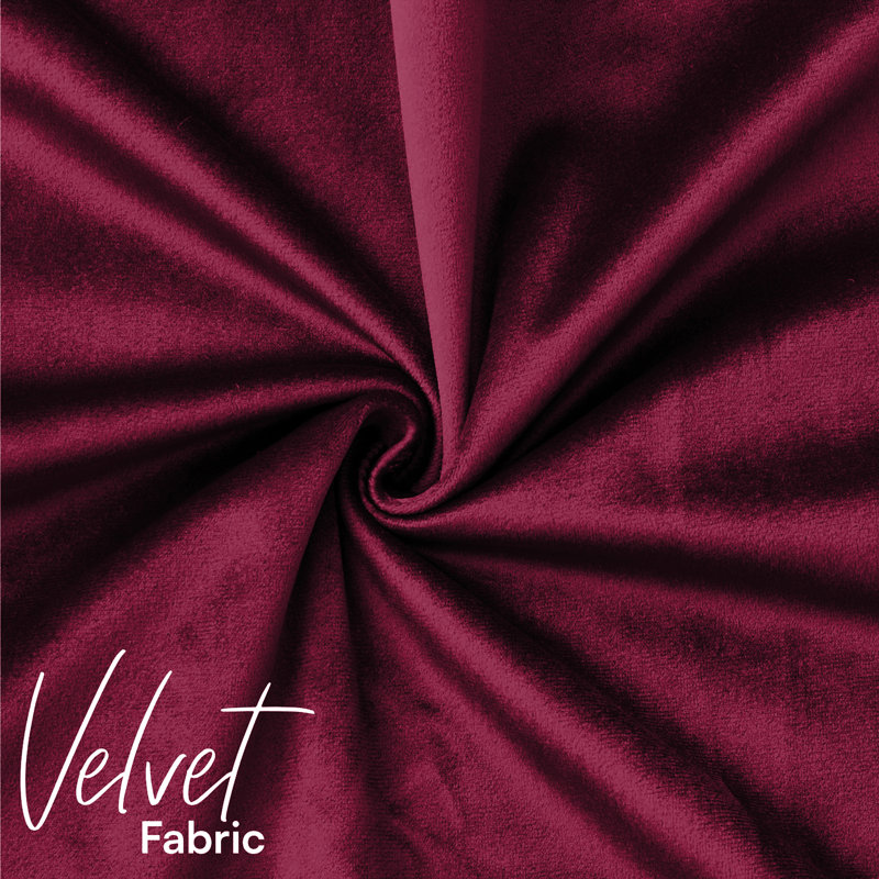 Luxurious Velvet Cushion Covers for Sofa Or Bed (Set Of 2), Burgundy