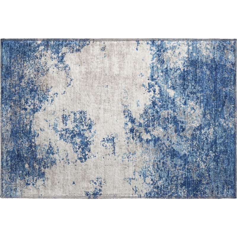 Premium Machine Washable Birchview AMF1027 Modern Rug, Rectangle 1'8" x 2'6"