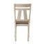 Chaise de salle à manger 2 pièces ensemble de meubles rembourrés craie
