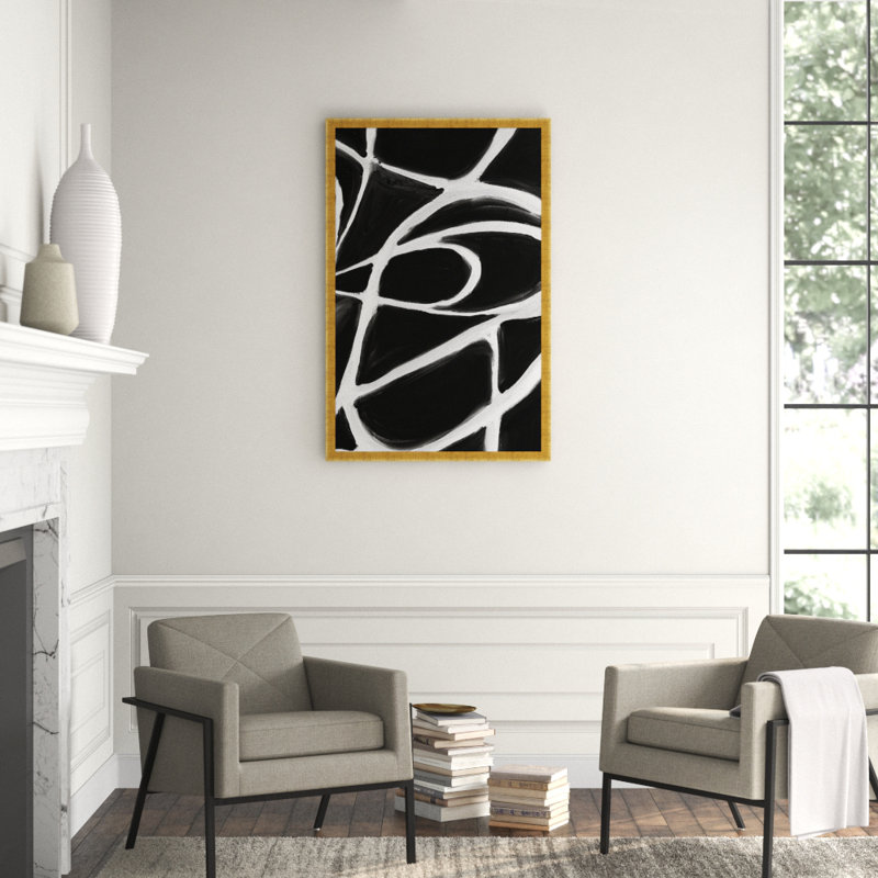 Delineated View 2' Framed Print on Canvas