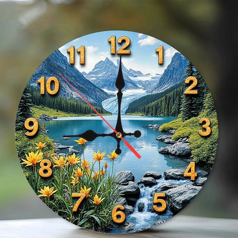 Horloge murale Mountain Lake