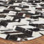 Brooksie Cowhide Geometric Area Rug in Brown/White-1268800281