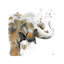 Water Elephant With Gold by Patricia Pinto - Print on Canvas-18642993-53955061