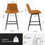 Tabouret de comptoir en faux cuir Macaire-392419285-392419284-351856398