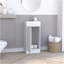 Meuble-lavabo simple 16 po, lavabo en résine et robinet blanc Madrid-1127469518
