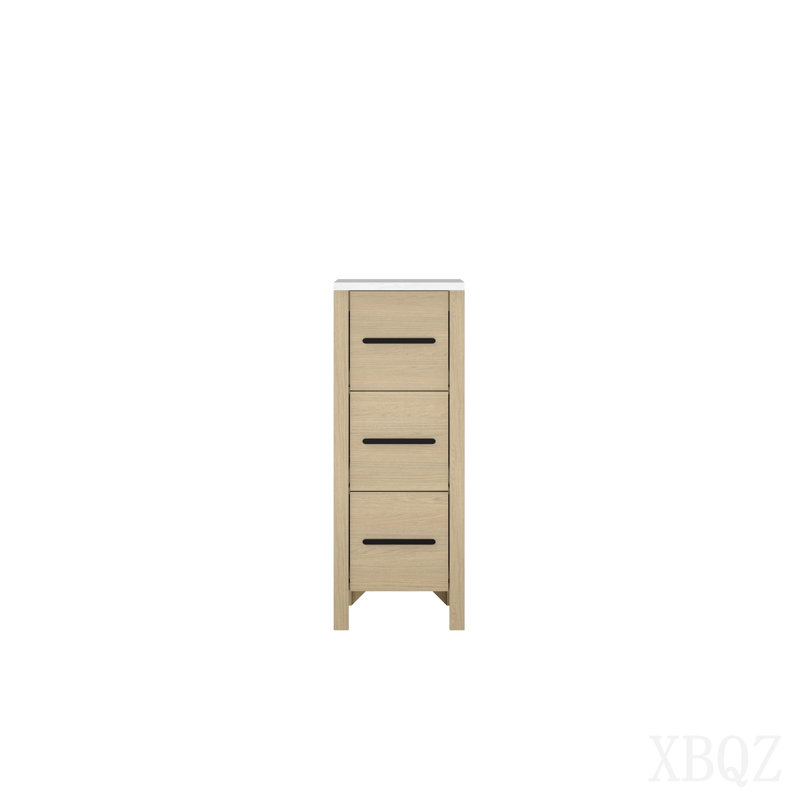 12" Bathroom Vanity Cabinet,Freestangding Storage Vanity Cabinet With Countertop
