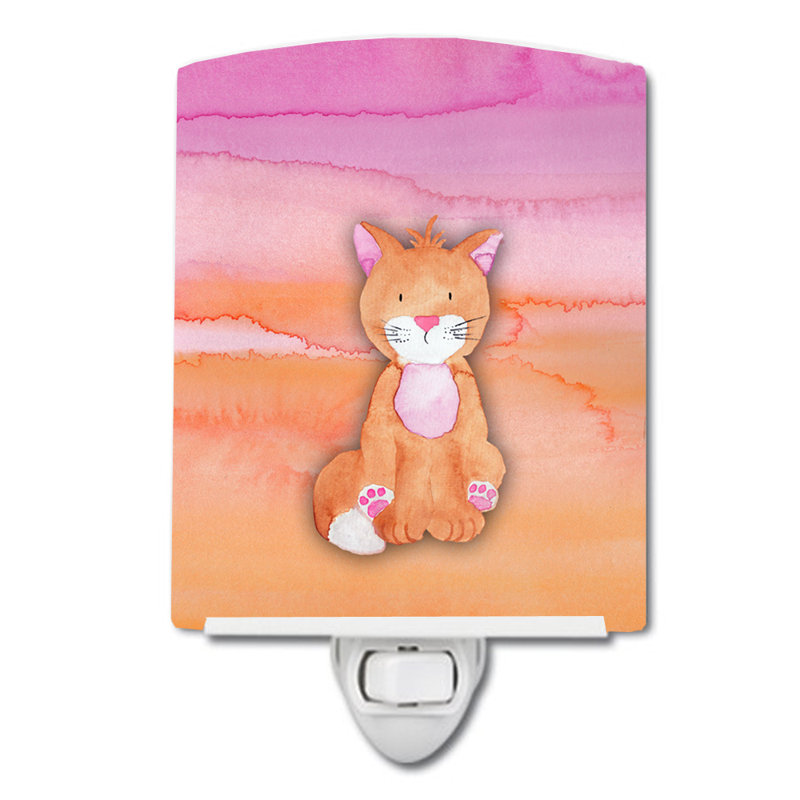 Cat Ceramic Night Light