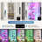 69'' H Glass Corner Display Cabinet With Rgb Lights And Motion Sensor, 5-tier Display Cabinet With Lock-2093918641