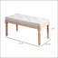 Banc de chambre rembourré HOMcom