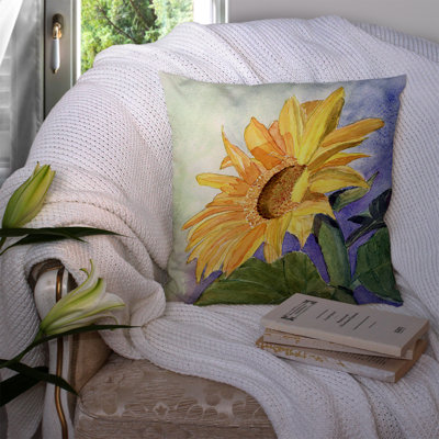 Sunflowers Square Sunflower Indoor/Outdoor Throw Pillow