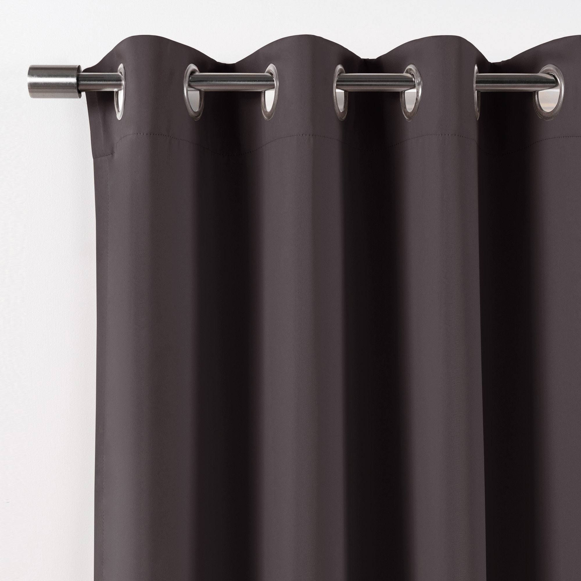 Schaeffer Blackout Curtain, Dark Gray, 52" W x 84" L