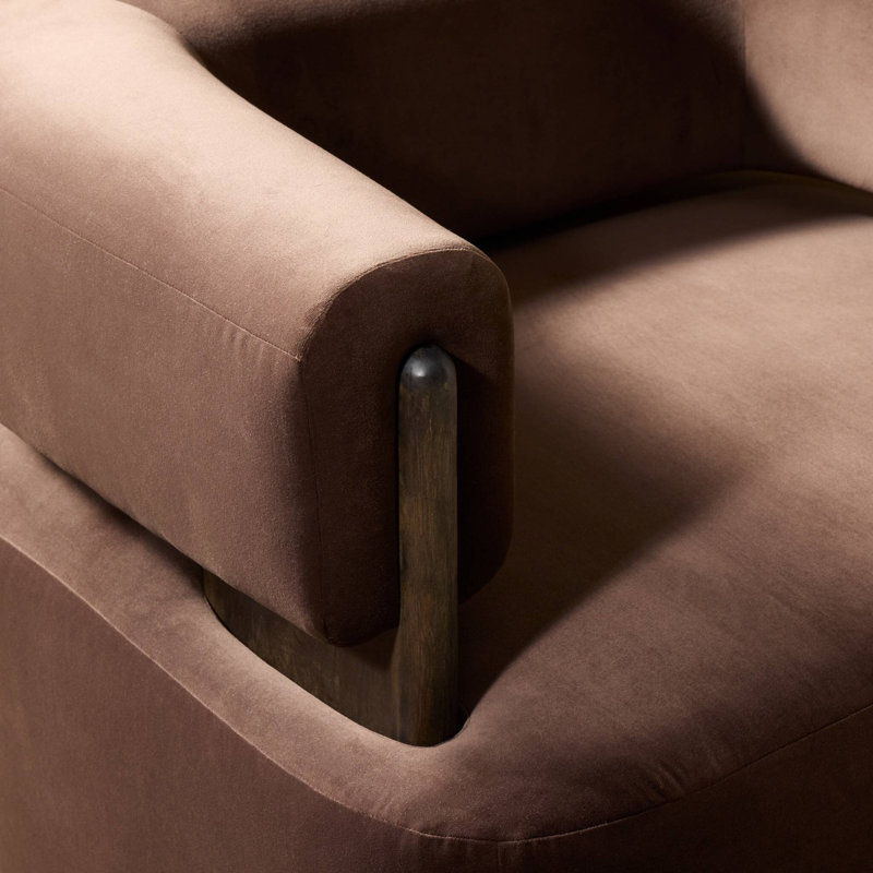 Ward Swivel Chair-Surrey Cocoa, Surrey Cocoa
