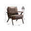Fauteuil en similicuir avec structure en bois massif Joichiro -1813717142-1859959336