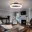 Ventilateur de plafond à DEL moderne avec télécommande et contrôle d'application, luminaire encastré à intensité variable-551071696-570212779