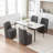 33.5" Rolling Dining Chair（Set of 4）-291495461