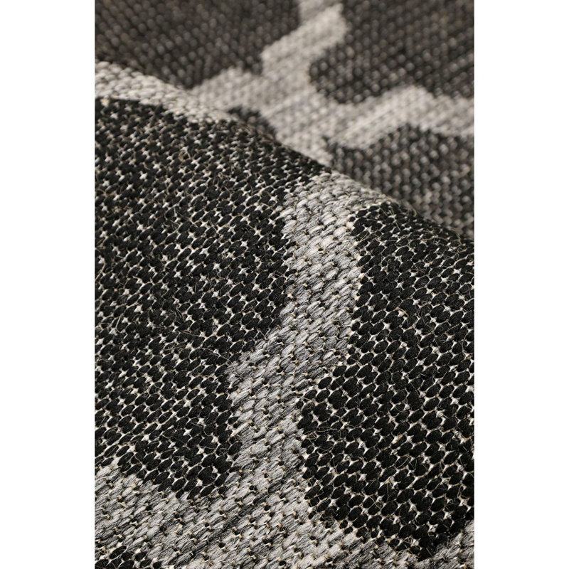 TRELLIS GREL FLATW BLACK 160/225cm, Rectangle 160 x 225 cm
