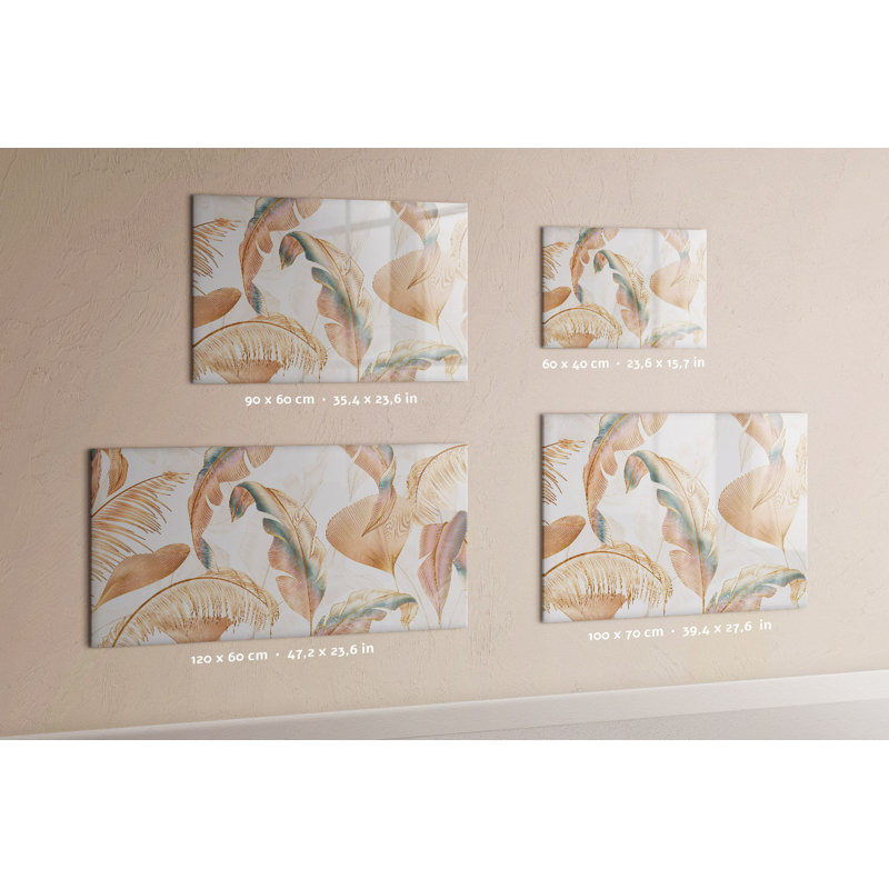 Leaf Pattern Magnetic Wall Mounted Dry Erase Board