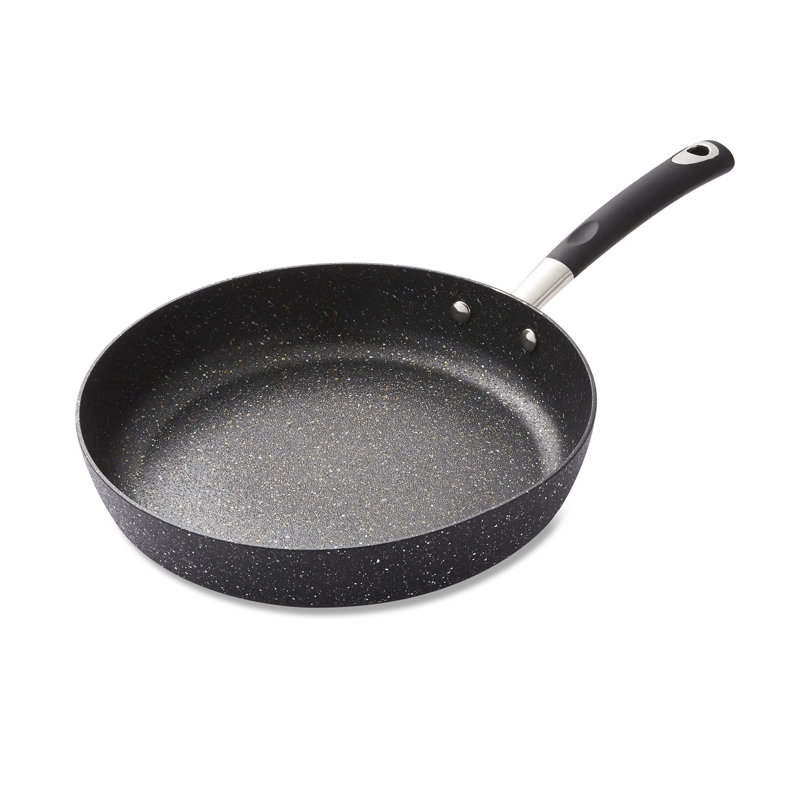 Tower Precision 20-28cm Non-Stick Forged Aluminium Frying Pan with Black Diamond Coating, Soft Grip Handle, 28cm