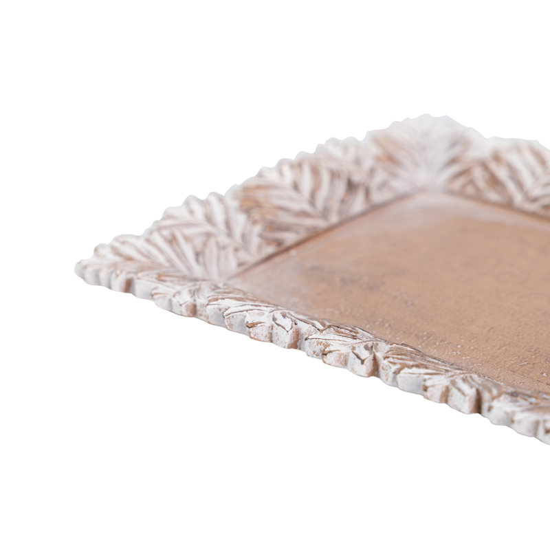 Orme Resin Decorative Tray, Natural