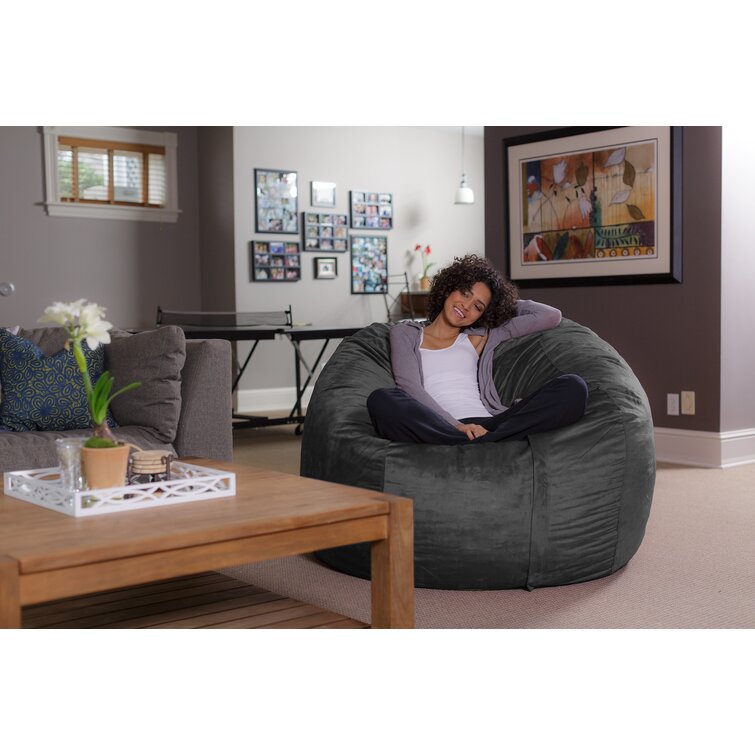 Latitude Run® Bean Bag Chair Adult Size, Large Bean Bag Chair with