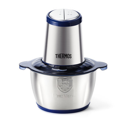 Thermos Ehai-5622a 8 Cup Functional Food Processor 4 Blades 2 Bowls Mini Vegetable Chopper 500w Feed Chute & Pusher For Mincing, Dicing, Puree