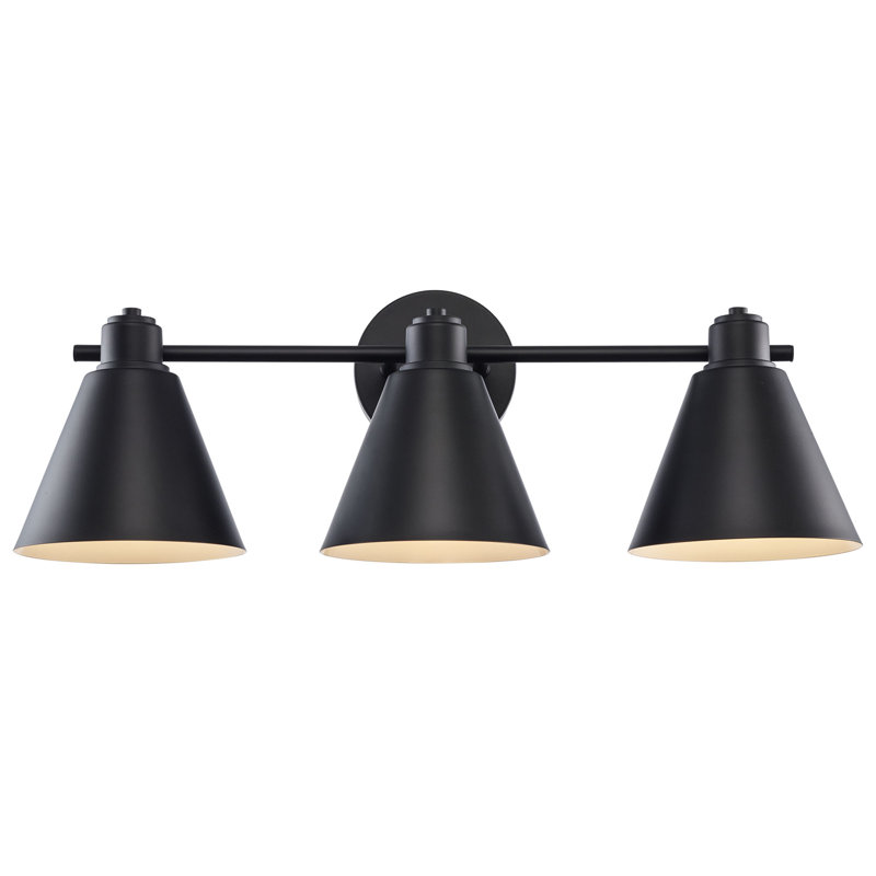 Kamjeet 3 - Light Dimmable Vanity Light, Black