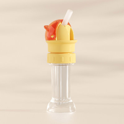 Water Bottle Water Bottle  Conversion Cover With Straw