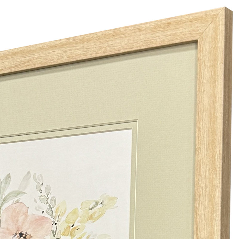 Creamy Blooms Framed Art