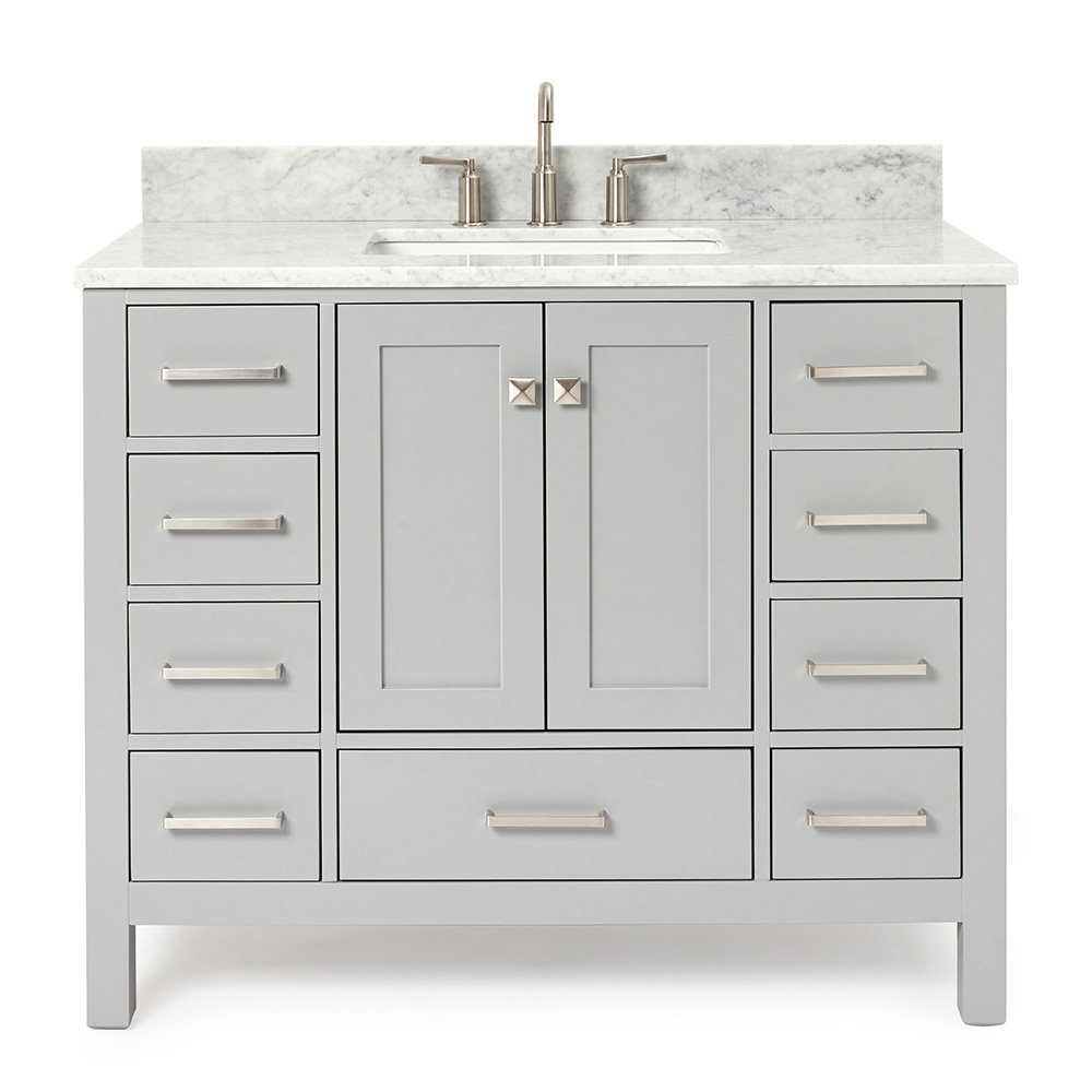 Reajean 43" Single Bathroom Vanity Set Latitude Run® Base 