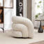 Fauteuil demi-tonneau rembourré et pivotant-1711897626
